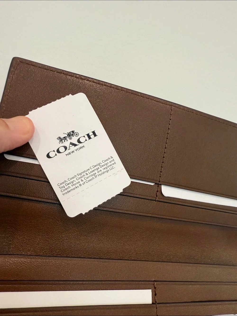 Coach Men’s Breast Pocket Wallet in Sport Calf Leather